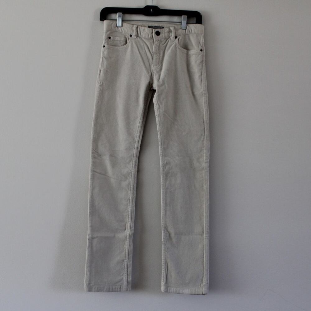 NWT Bonpoint Boy Dylan Style Corduroy Straight Leeg Trouser Pants Beige Cream 12